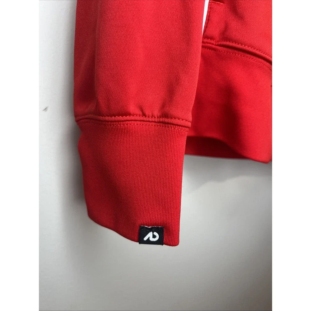 Nike The Athletic Dept Women's Large Red Full Zip Track Jacket White Piping